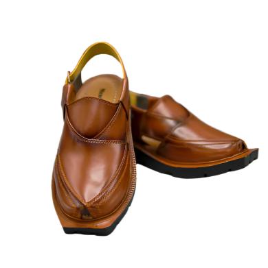 Peshawari Chappal Hand Crafted Mustard