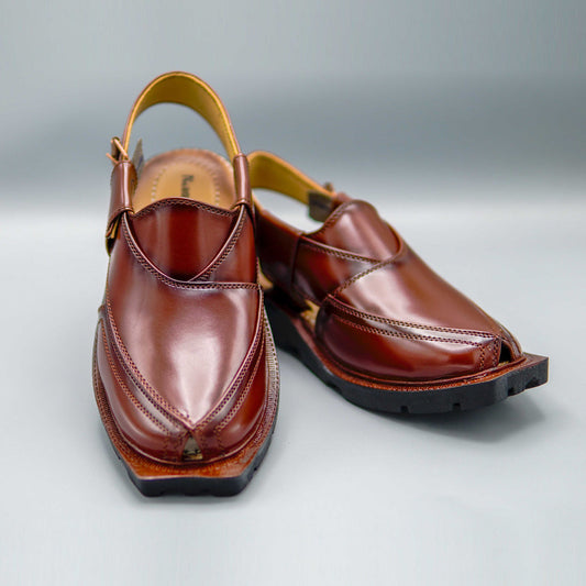 Peshawari Chappal Hand Crafted Maroon