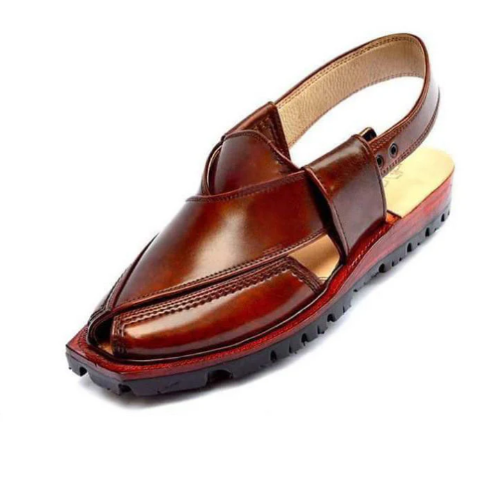 Chappal Dark Brown Handmade Genuine Leather