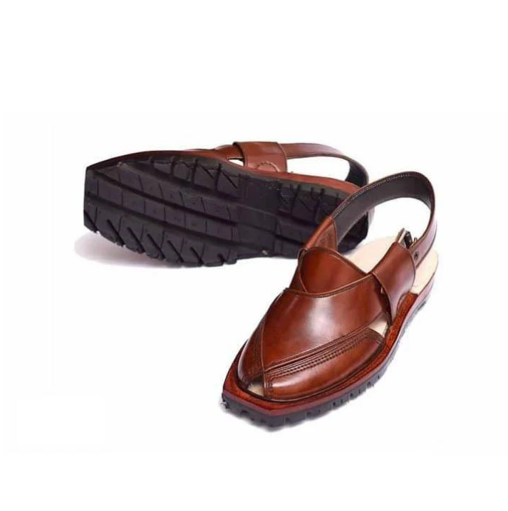 Chappal Dark Brown Handmade Genuine Leather